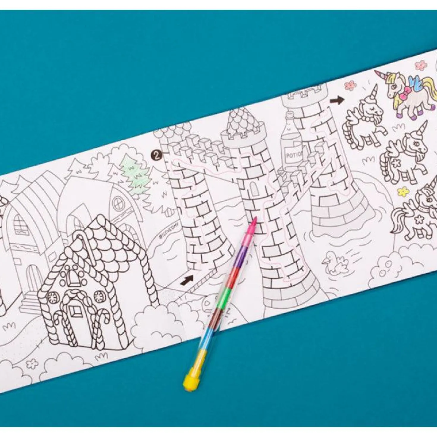Juego de bolsillo para colorear Magic+8 pinturas · OMY