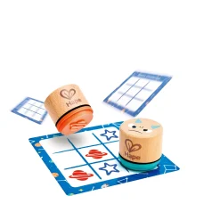 Juego 3 en raya con sellos galácticos · Hape