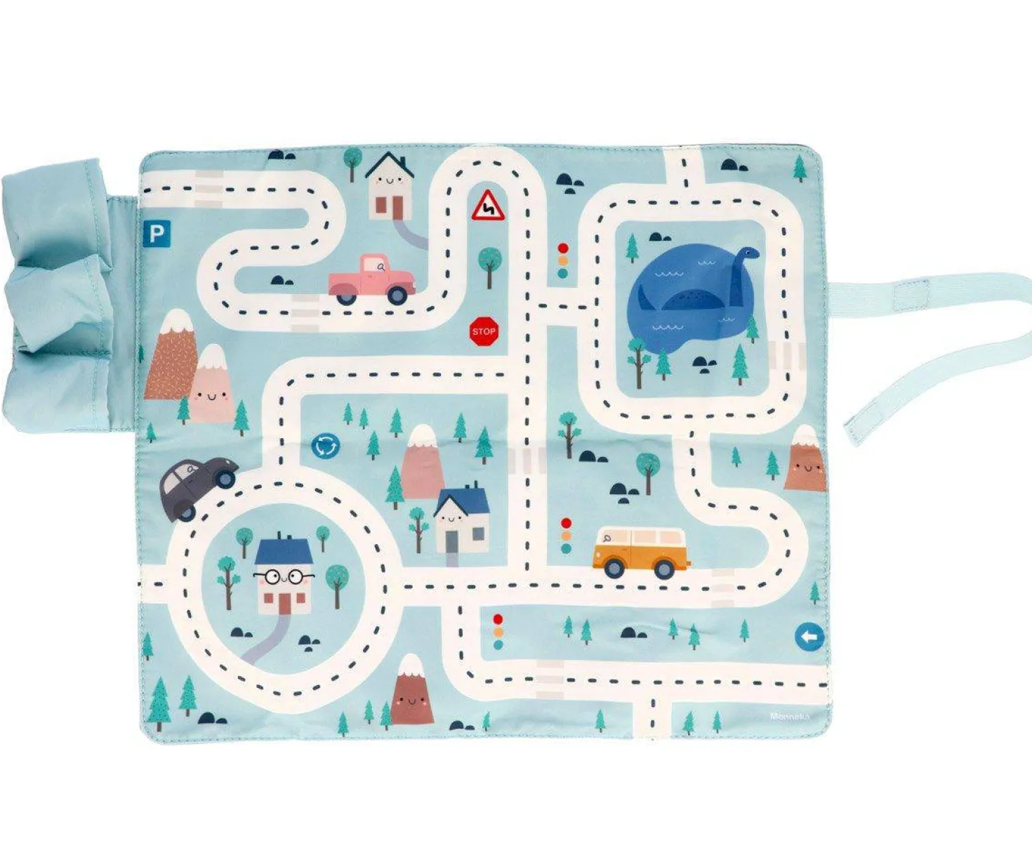 Juego Mantel con Circuito Azul + 3 Coches
