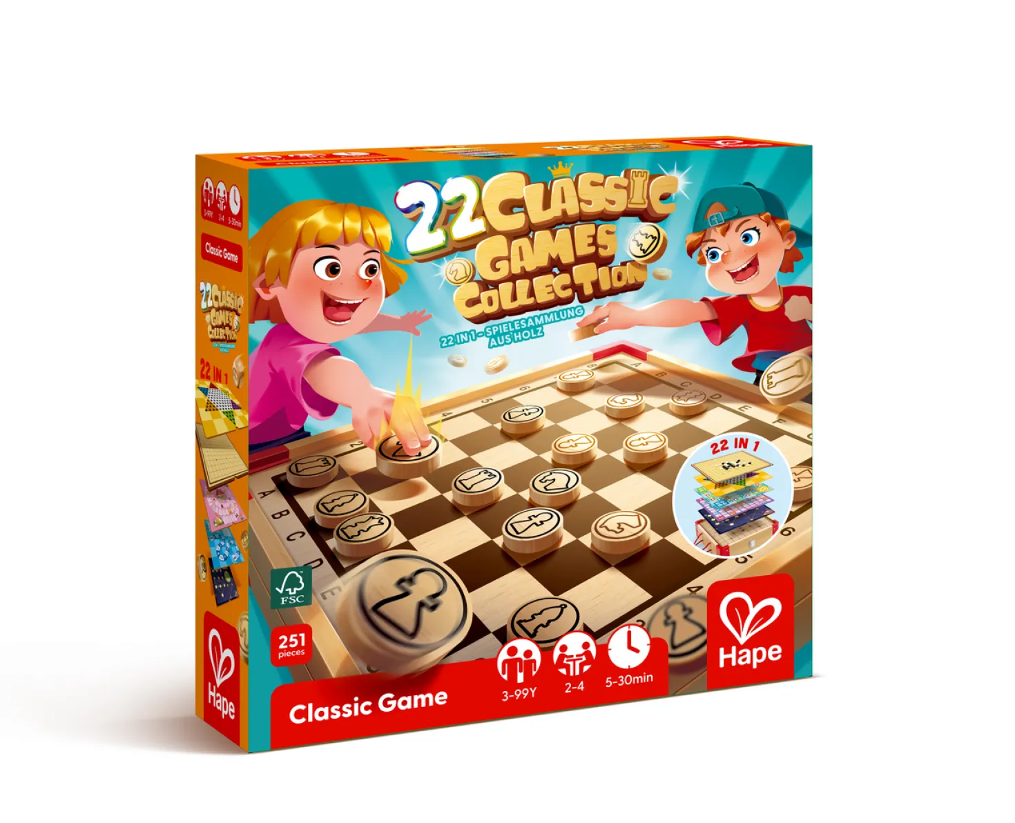 22 juegos clásicos · Hape
