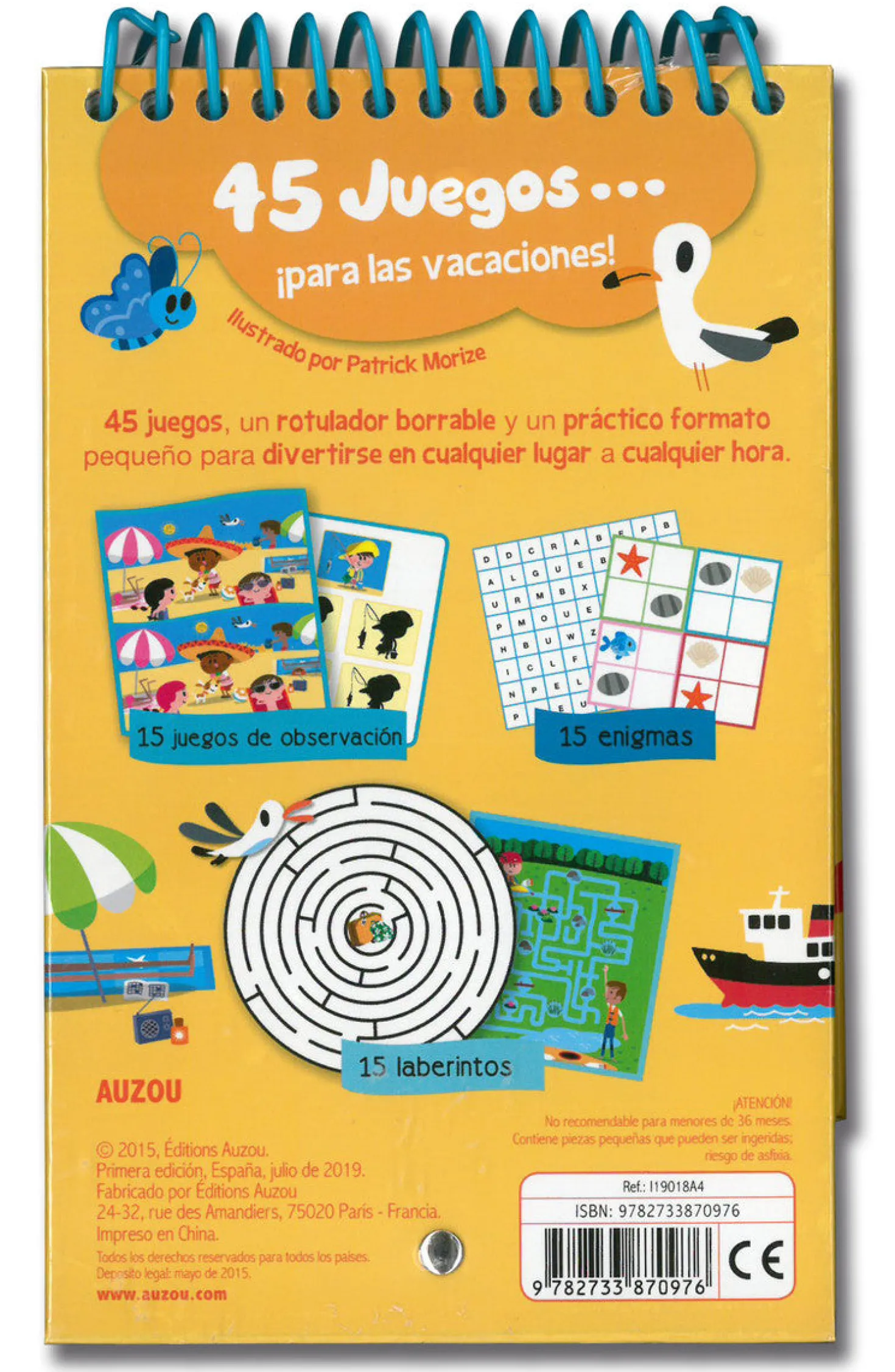 45 juegos ¡para las Vacaciones!