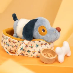 Jules el perro y su cesta · Lilliputiens