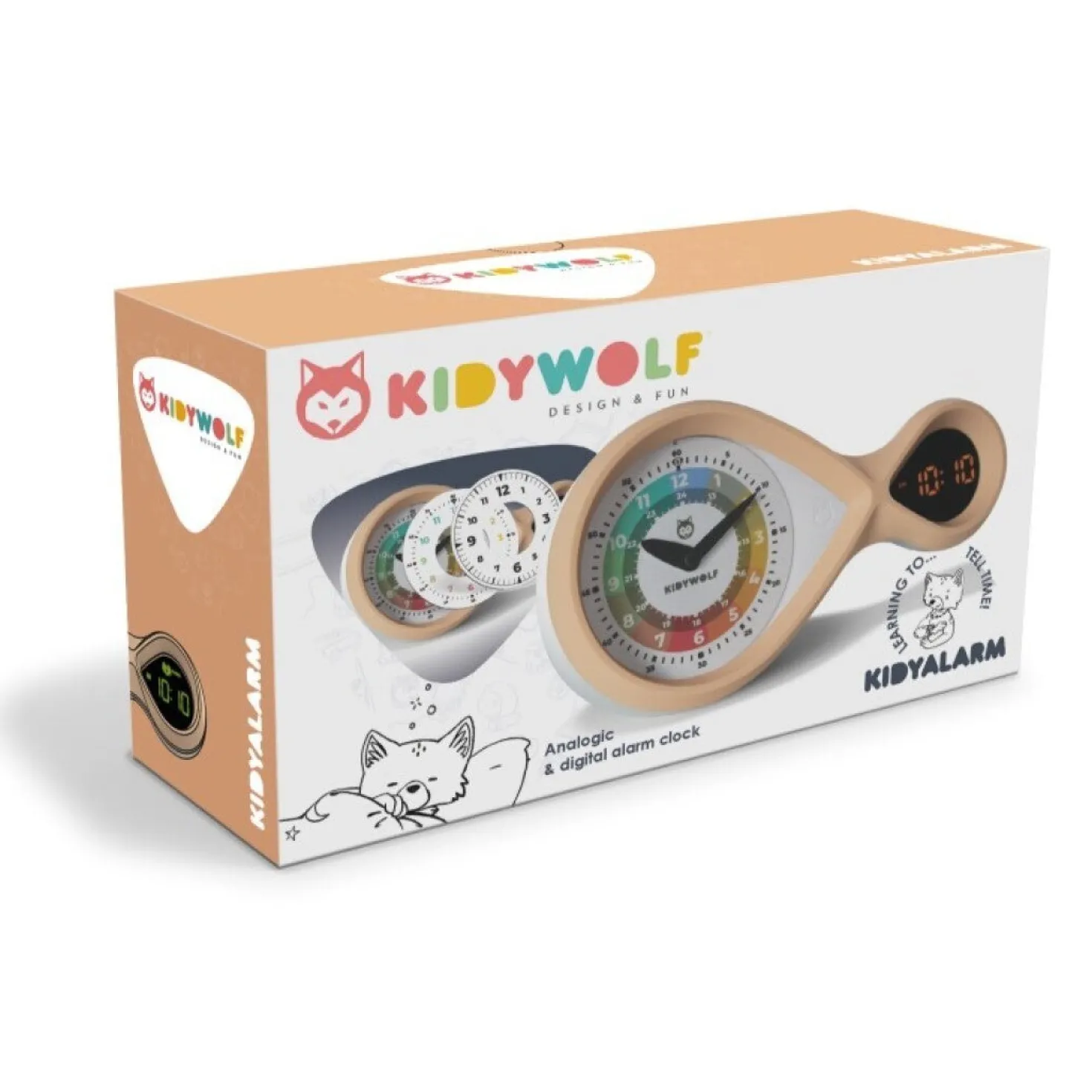 Kidyalarm despertador Ocre · Kidywolf