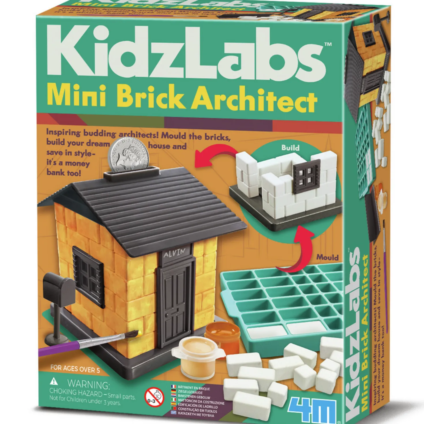 KidzLabs Mini Arquitecto de ladrillos · 4M