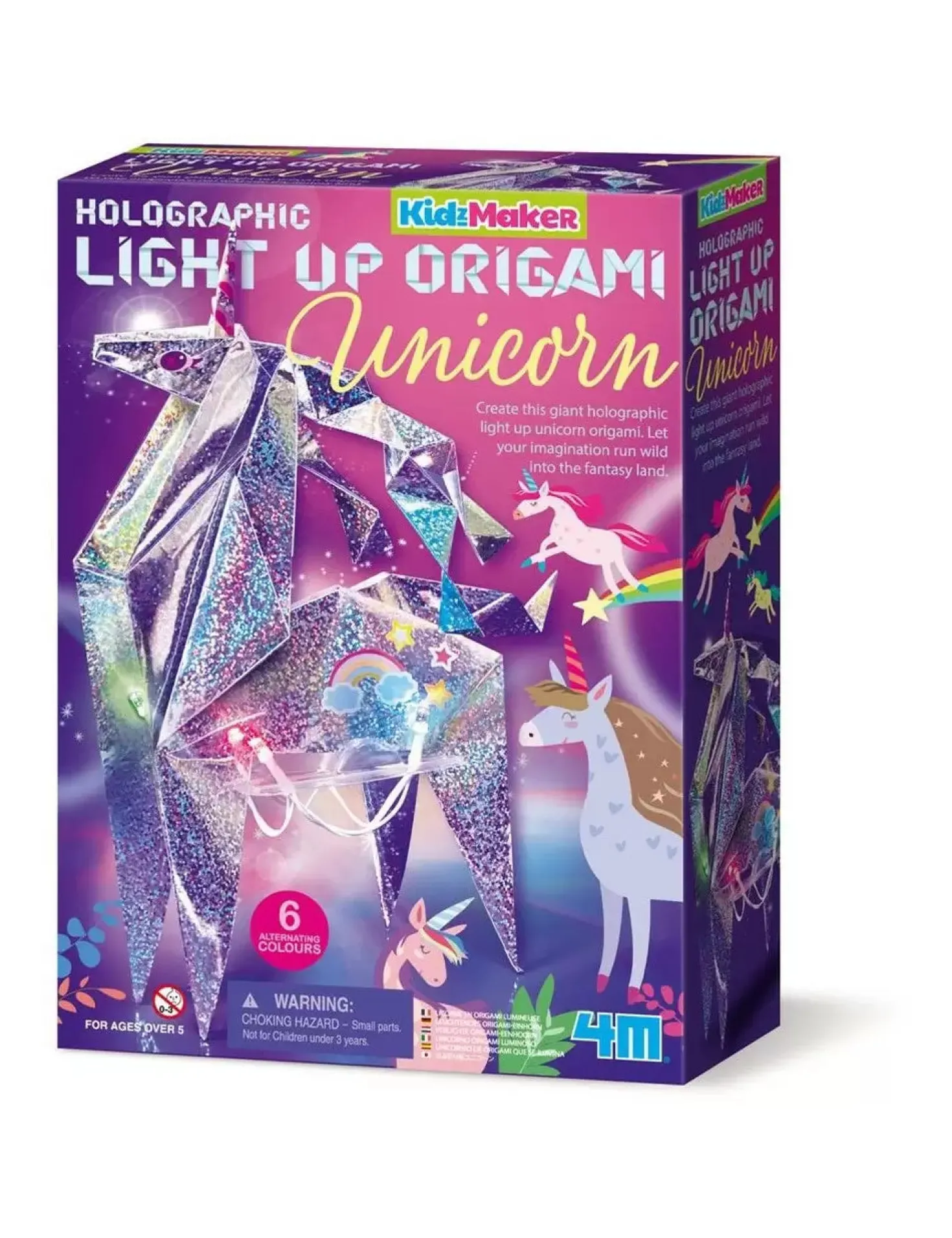 KidzMaker Origami de Unicornio Brillante · 4M