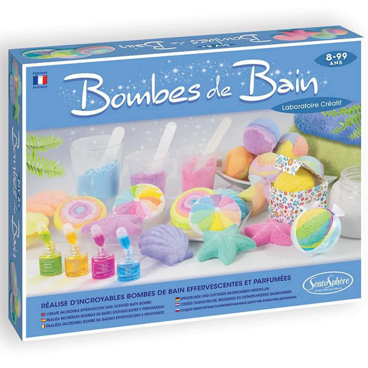 Laboratorio de bombas de baño