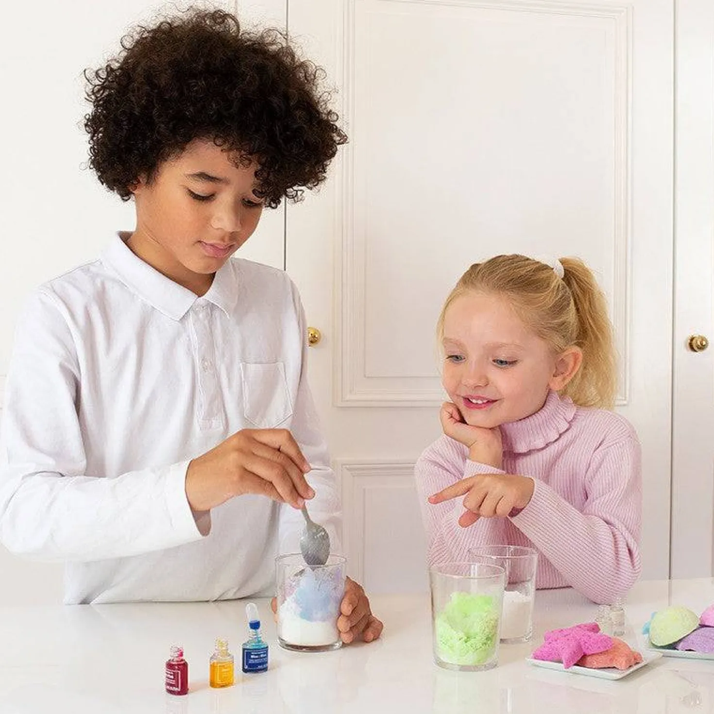 Laboratorio de bombas de baño