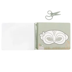 Libro de recortar y pintar máscaras Safari· Little Dutch