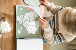 Libro de recortar y pintar vehiculos · Little Dutch