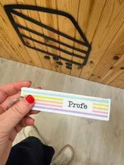 Llavero loneta personalizado · Rainbow