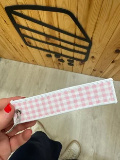 Llavero loneta personalizado · Vichy