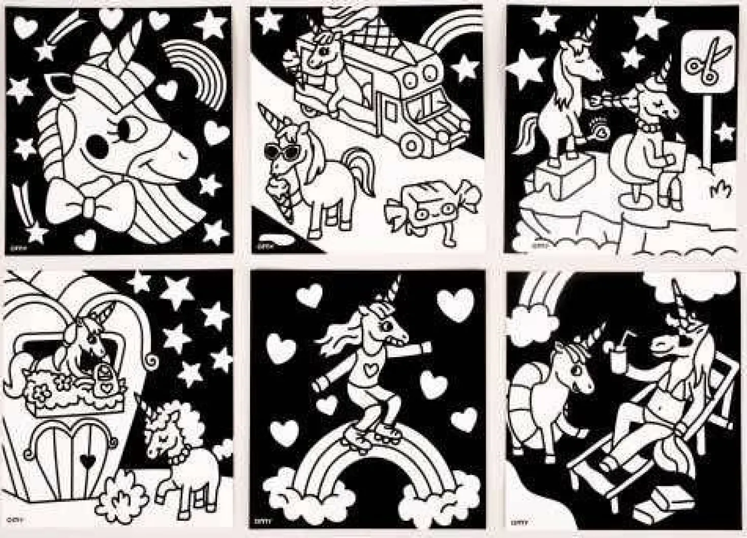 Lámina de Terciopelo Unicornio · OMY