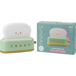 Lámpara de noche LED Tostadora Verde