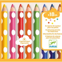 Lápices de colores (8 ud) · DJECO
