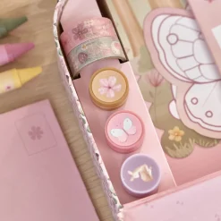 Maleta de creatividad Rosa Fairy Garden · Little Dutch