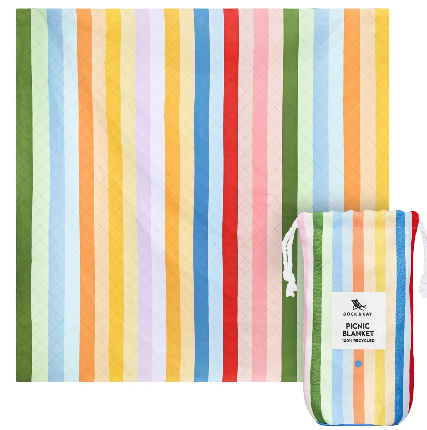Manta Picnic Dock&Bay Candy Stripes (2 tamaños)
