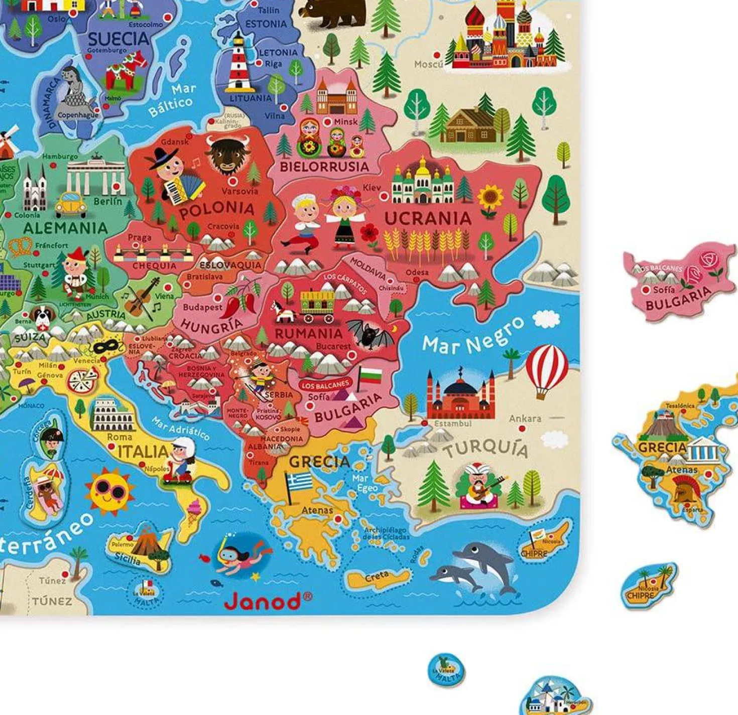 Mapa de Europa Magnético · Janod