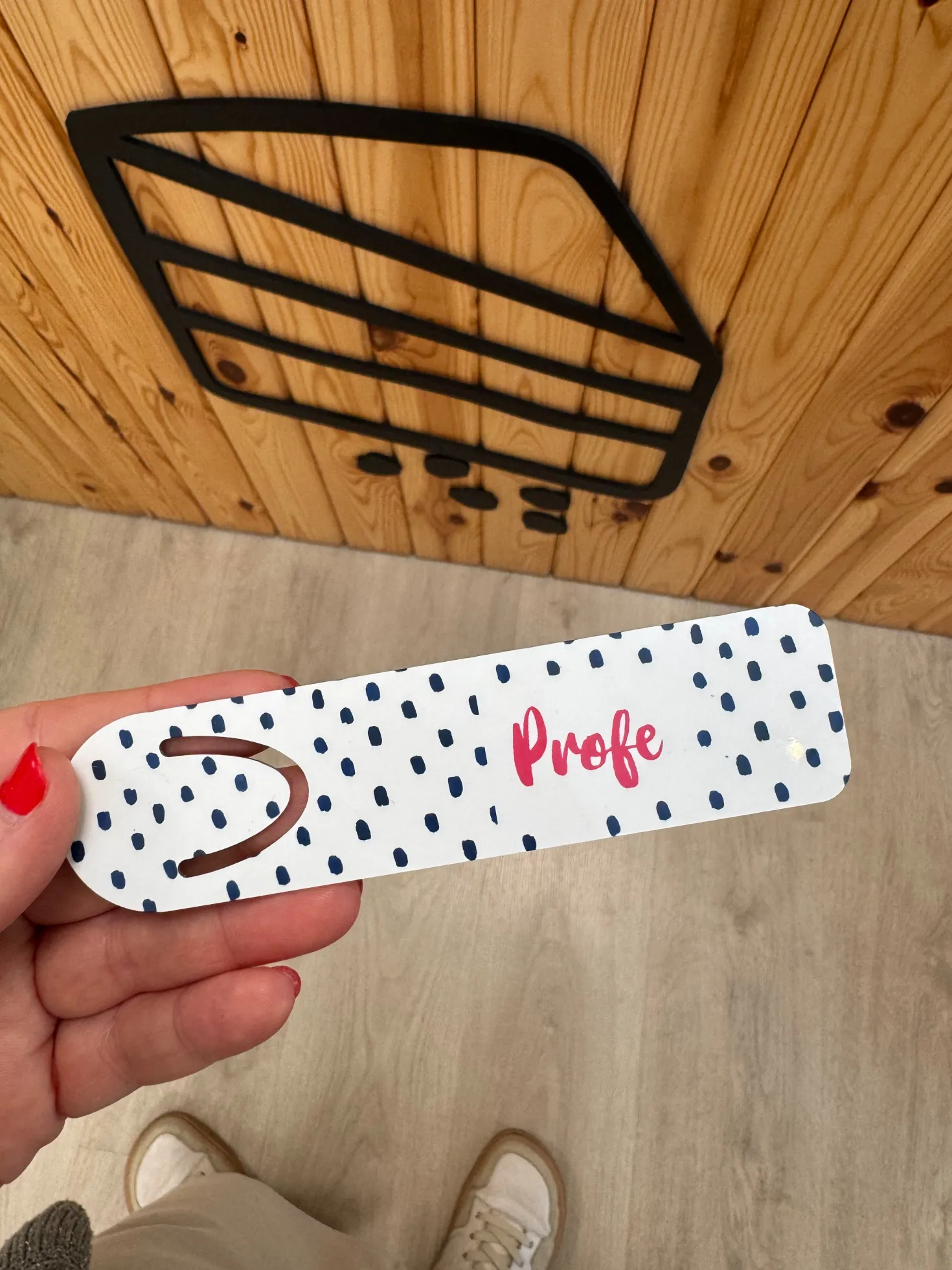 Marcapáginas personalizado · French Dots
