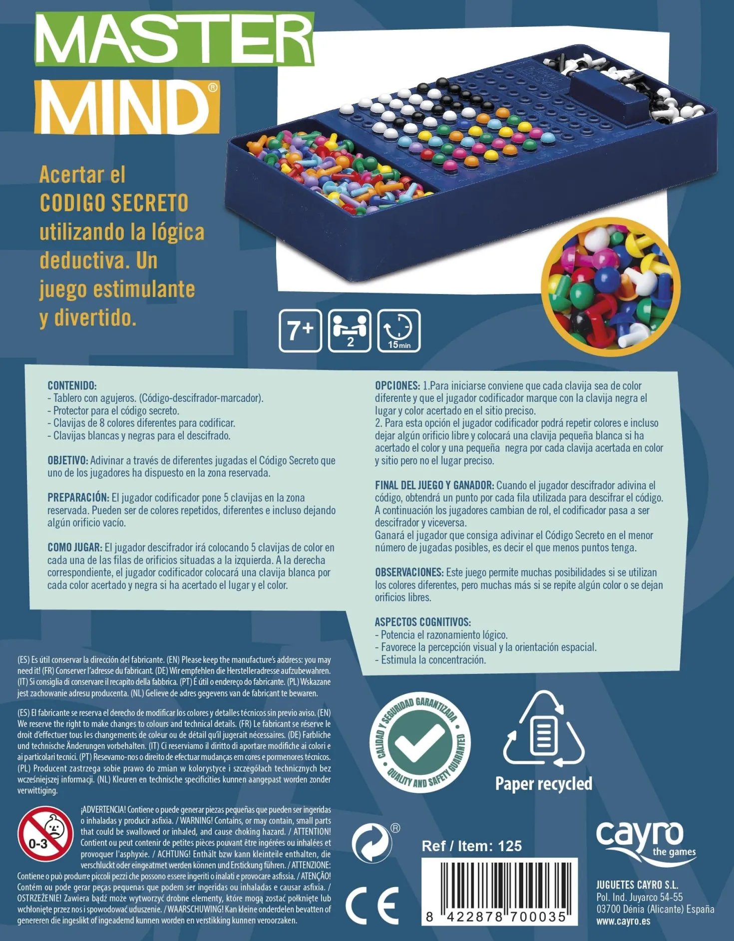 Master Mind Viaje · Cayro