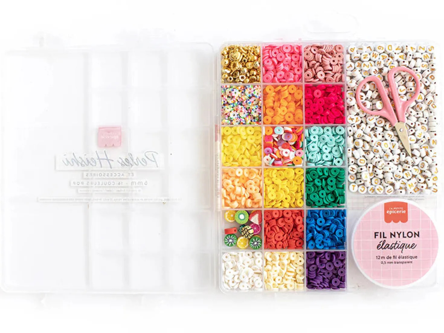 Maxi Caja 16 colores perlas Pop con accesorios · La Petite Épicerie