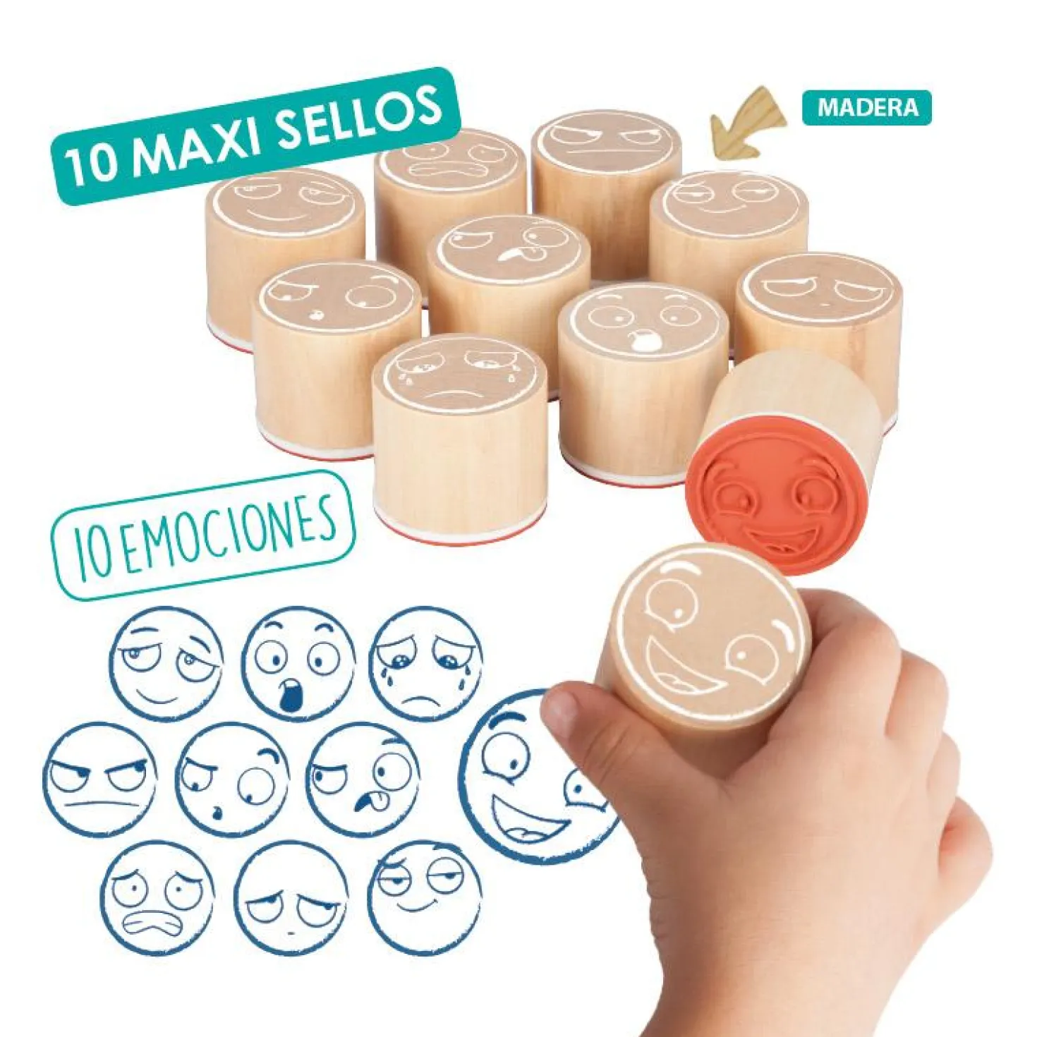 Maxi sellos 10 emociones