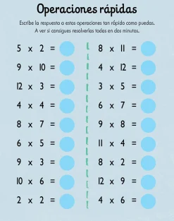 Me divierto con las tablas de multiplicar