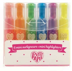 Mini marcadores (6 ud) · Lovely Paper