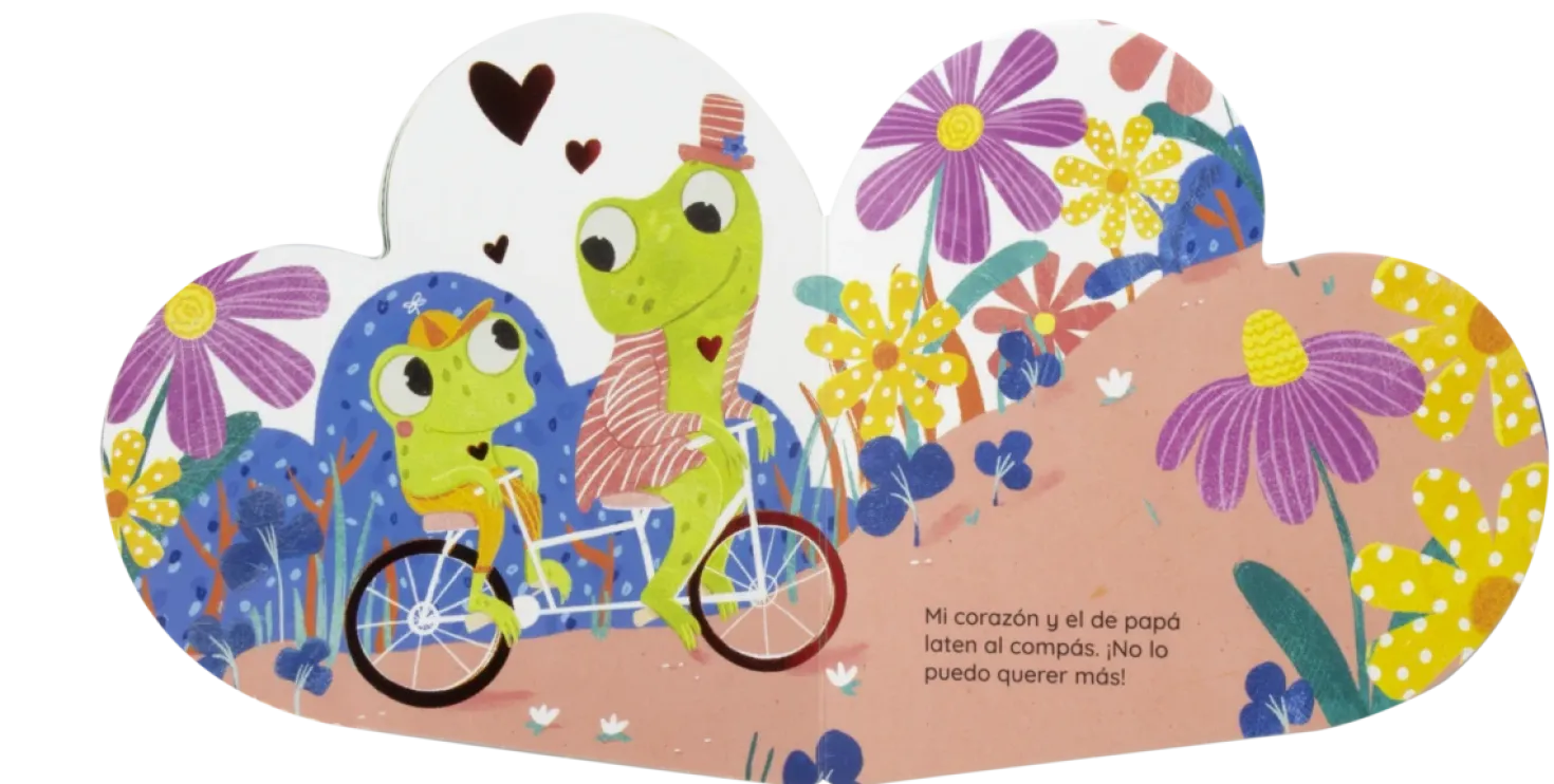 Mi Papá Libro con forma de corazón