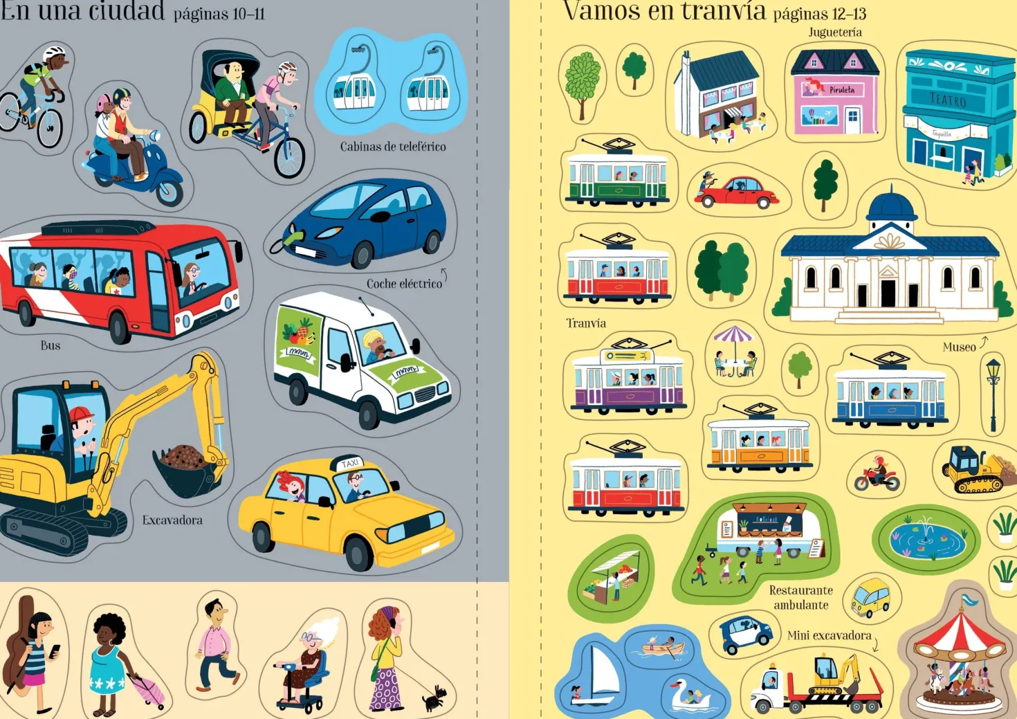 Mi pequeño libro de pegatinas · Transportes