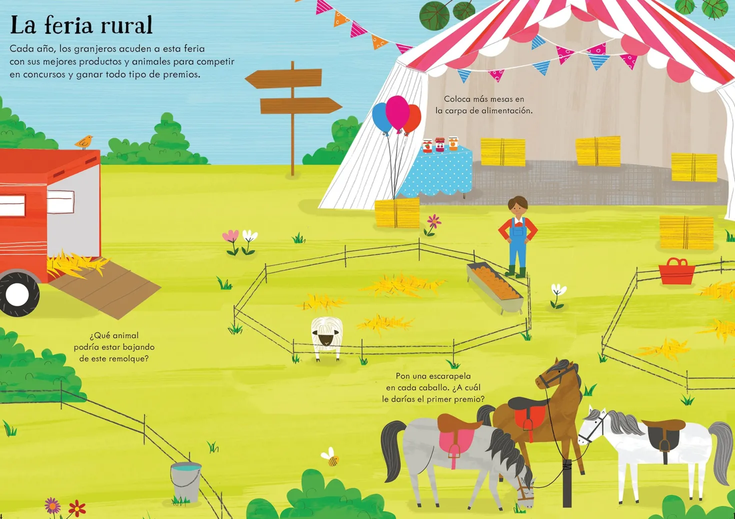 Mi pequeño libro de pegatinas · Una granja