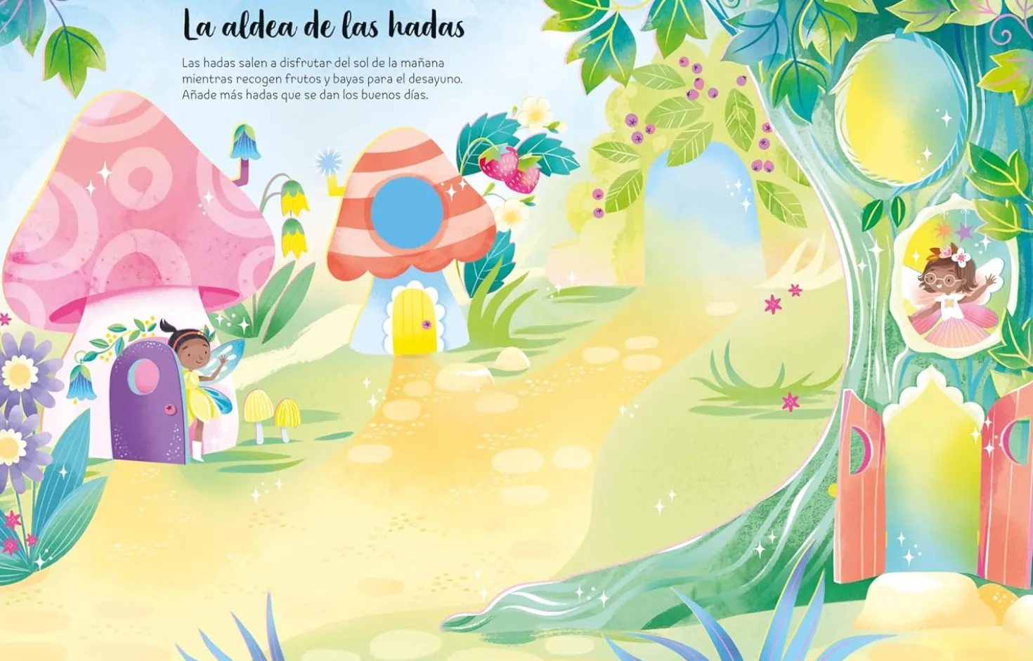 Mi primer libro de pegatinas · Brillos y Destellos Hadas