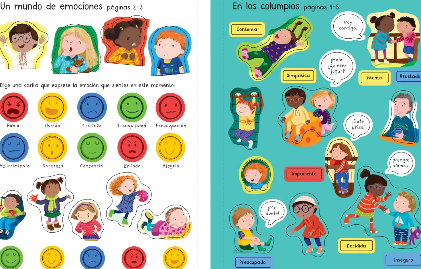 Mi primer libro de pegatinas · Las Emociones