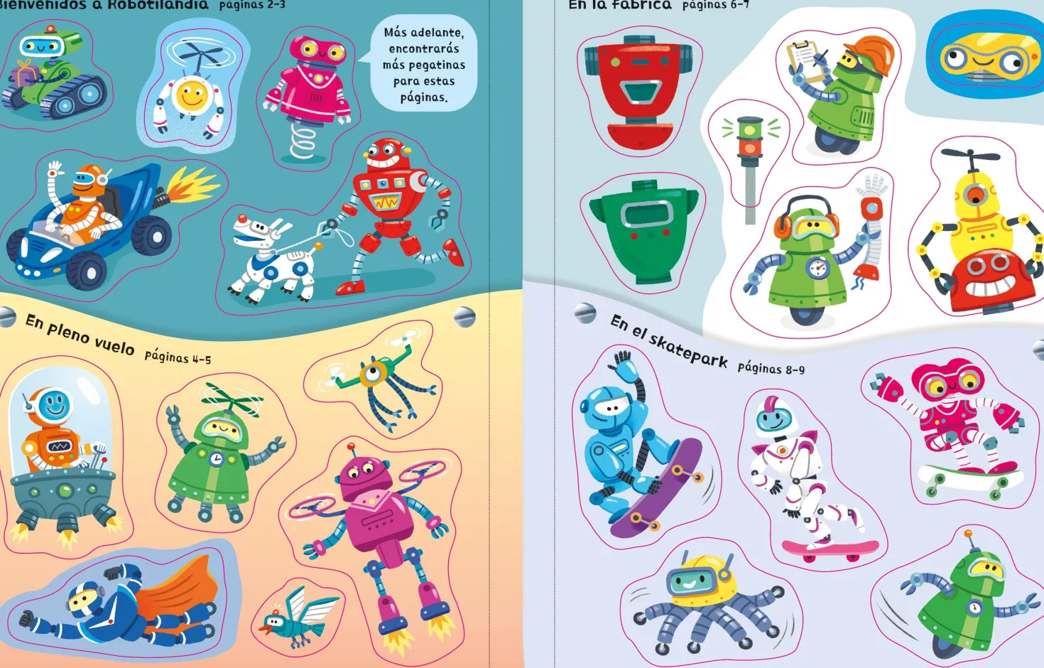 Mi primer libro de pegatinas · Robots