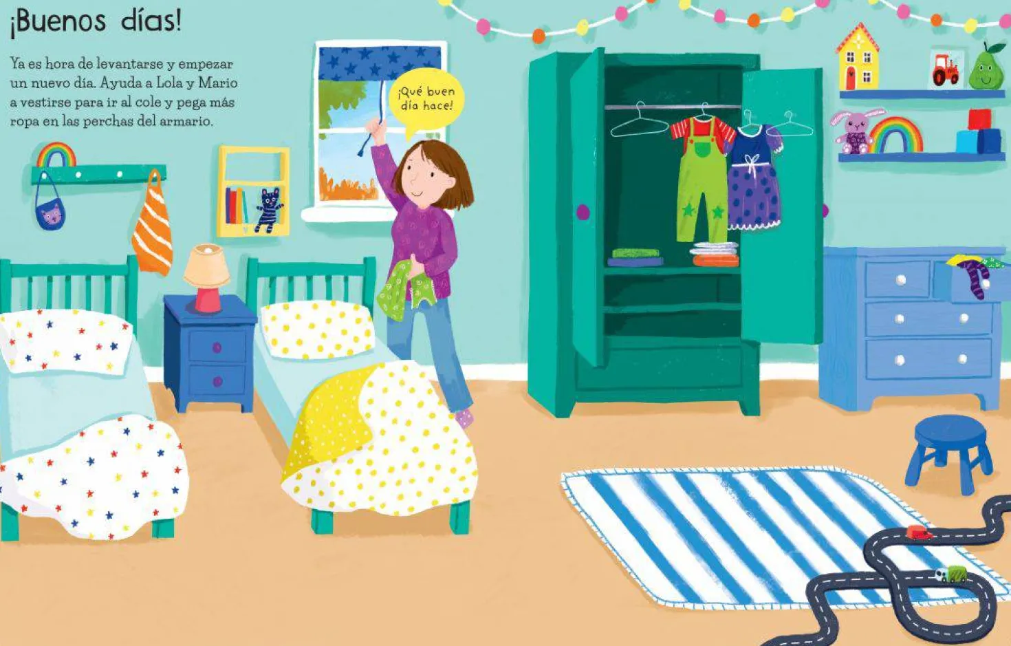 Mi primer libro de pegatinas · Un día en el cole