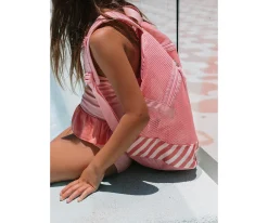 Mochila Playa Infantil Antiarena · Stripes Bloom & Blush