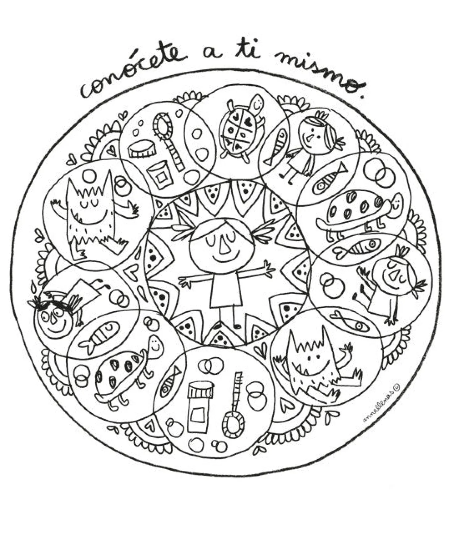 Monstruo de colores. Mandalas