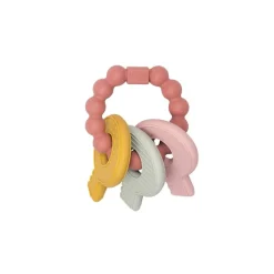 Mordedor Llavero Silicona Rosa · Little Dutch