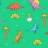 Máscara infantil amarillas con turbante Dinos · Fun Water