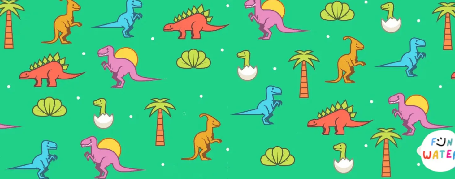 Máscara infantil amarillas con turbante Dinos · Fun Water