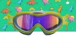 Máscara infantil amarillas con turbante Dinos · Fun Water