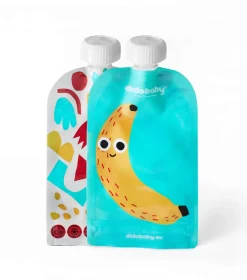 Pack de 6 pouch reutilizable para pure de fruta · Didobaby