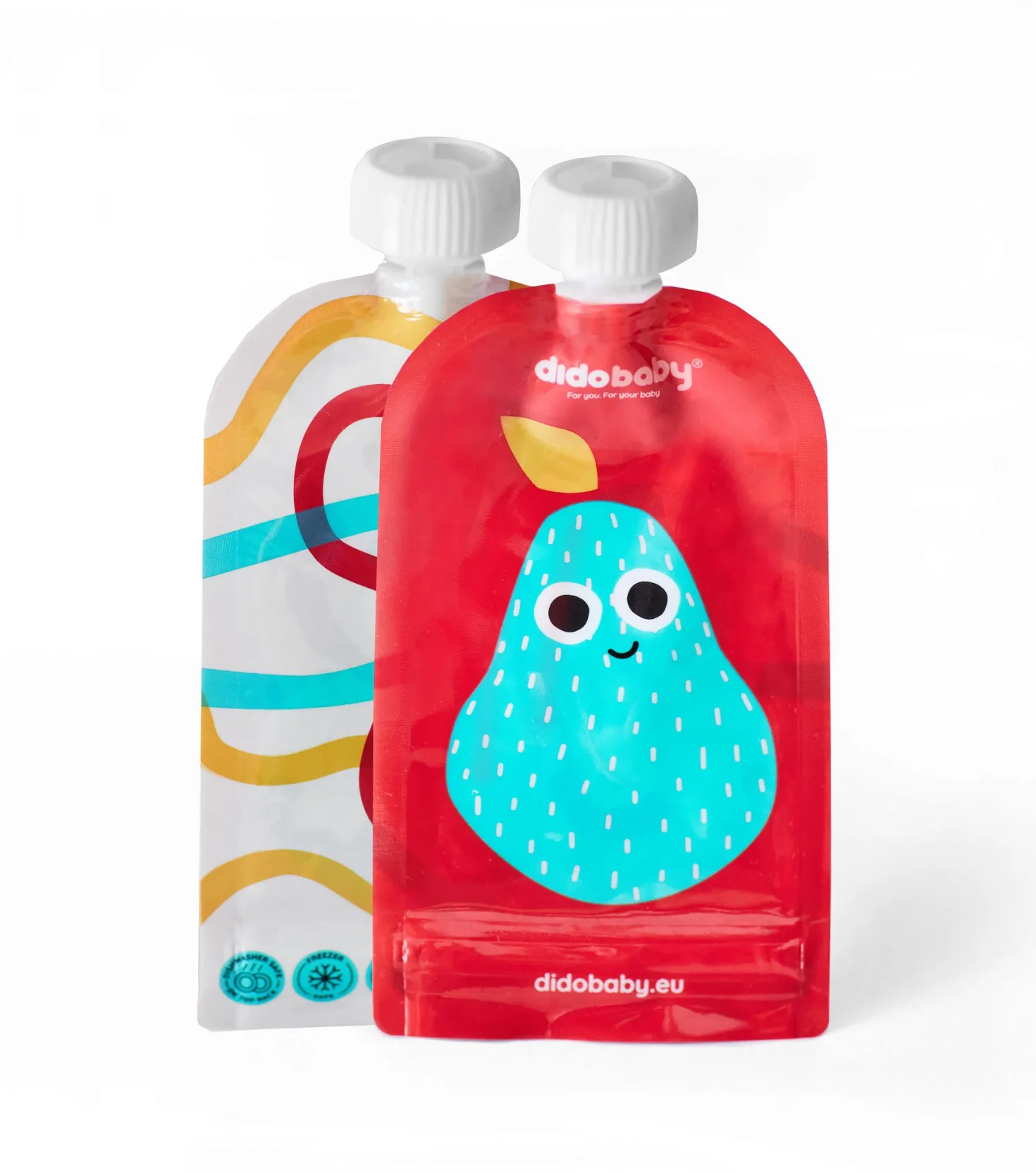Pack de 6 pouch reutilizable para pure de fruta · Didobaby