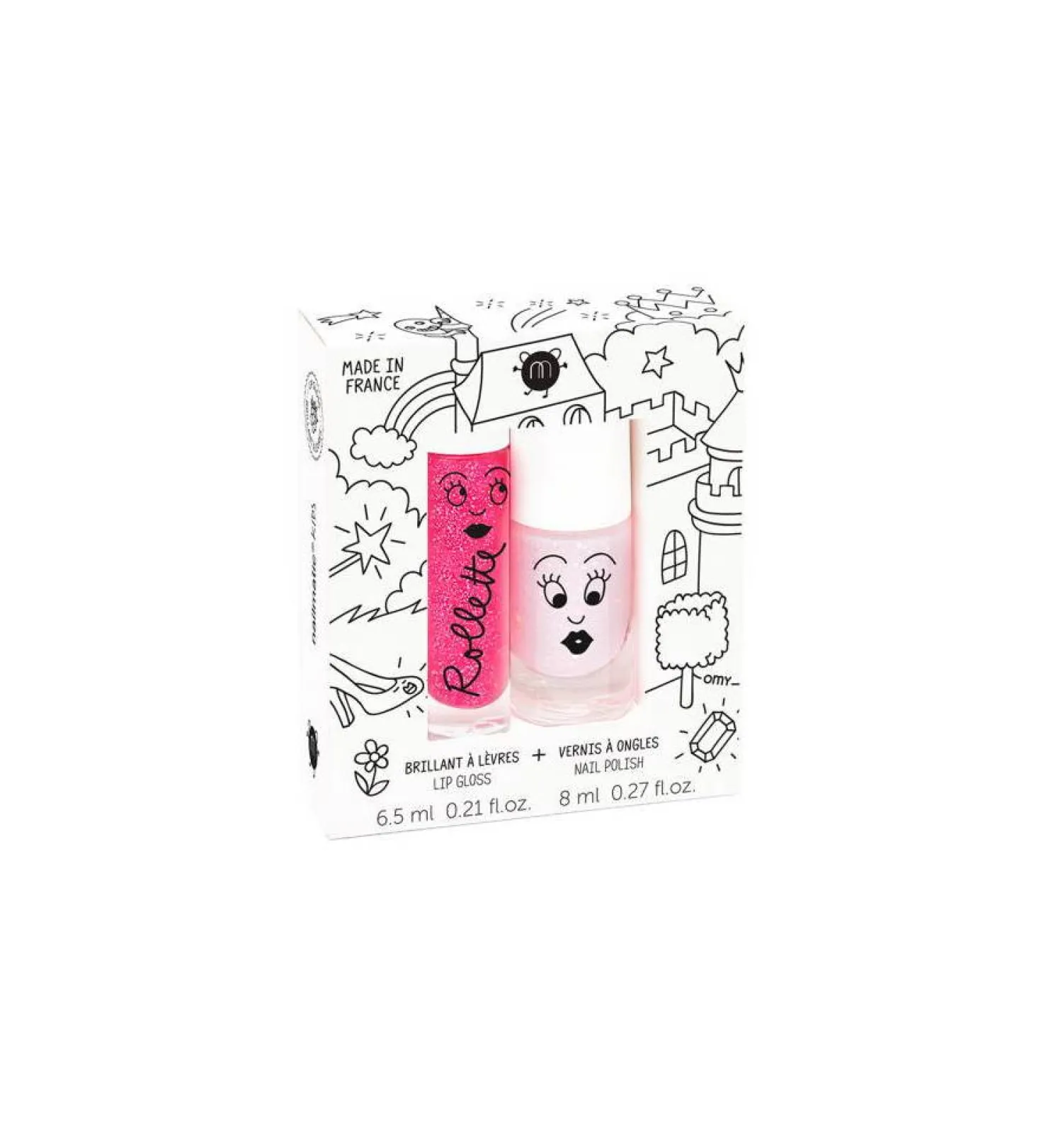 Pack Esmalte de Uñas y Brillo Labial Polly · Nailmatic