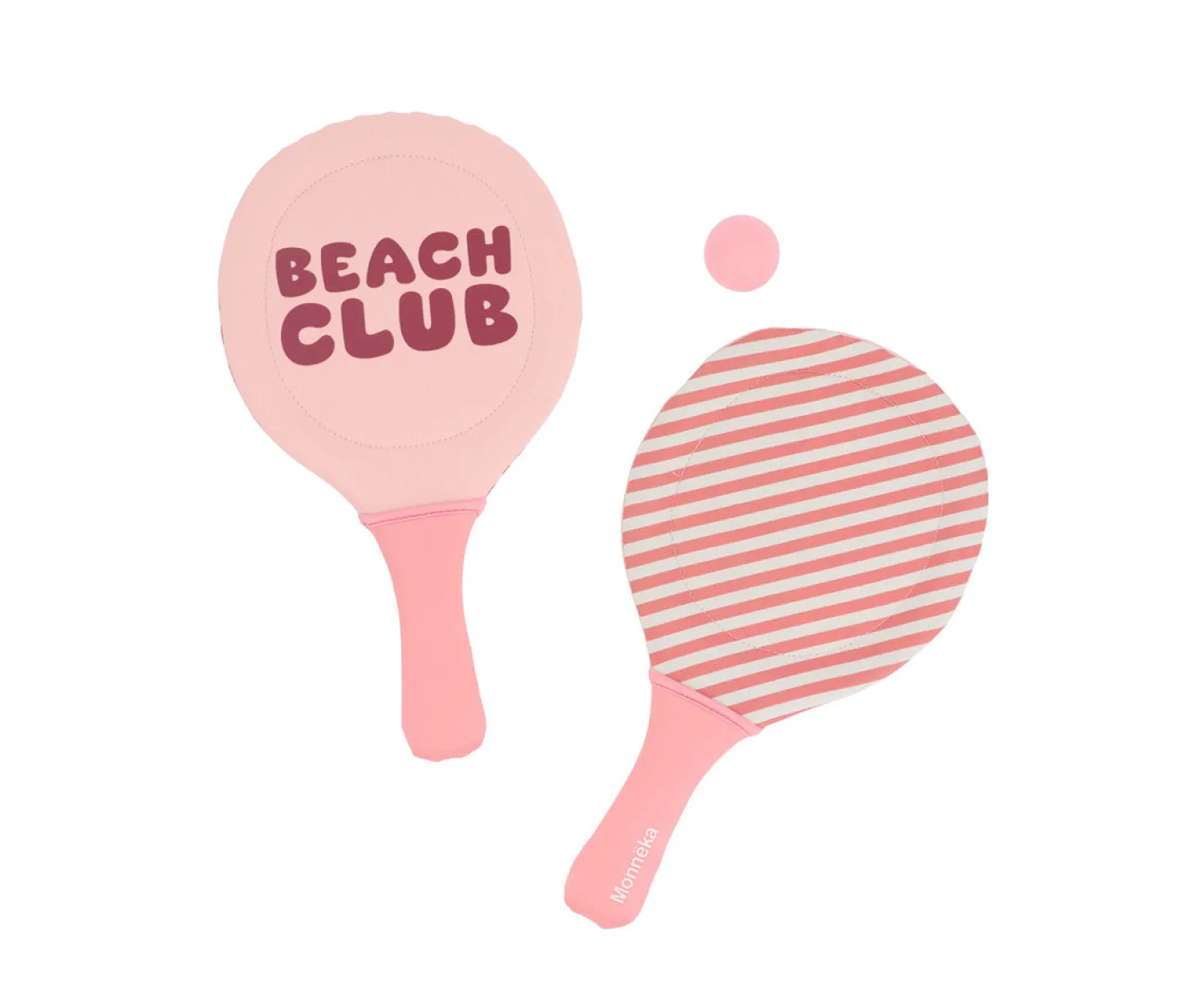 Palas playa neopreno con pelota - Stripes Bloom & Blush