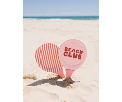 Palas playa neopreno con pelota - Stripes Bloom & Blush