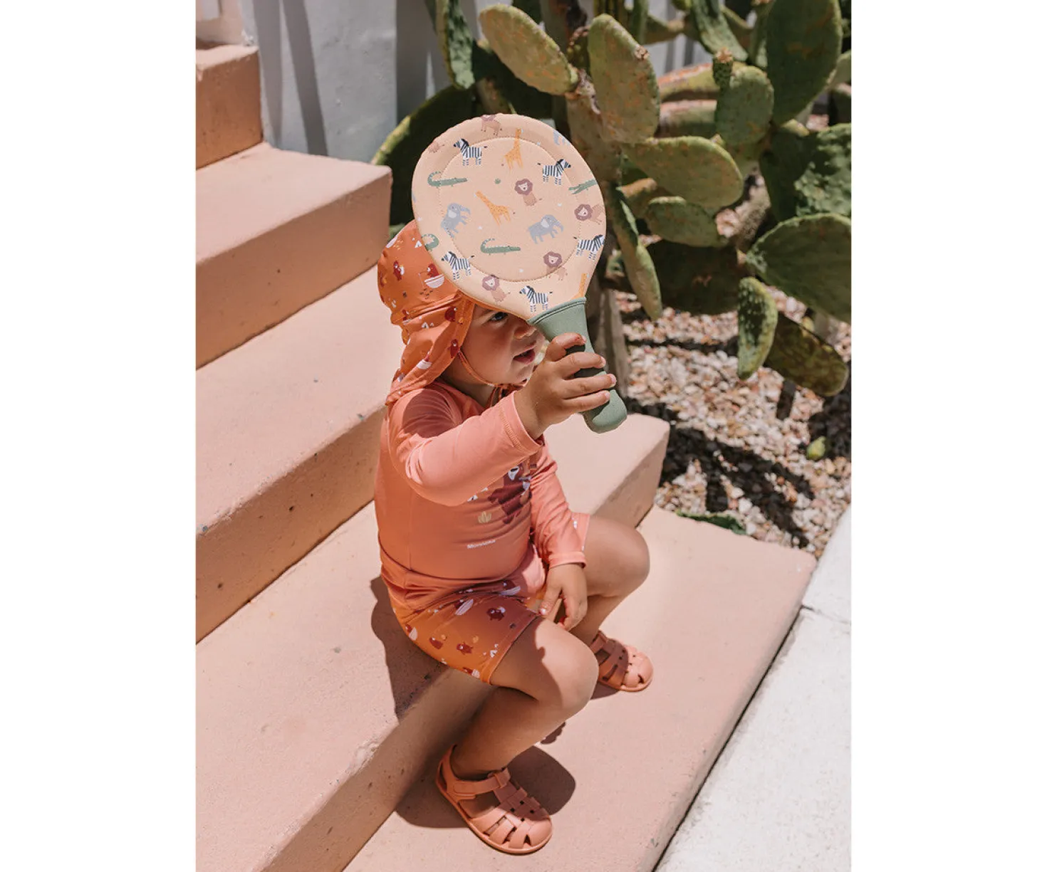 Palas playa neopreno con pelota - Wild Animals