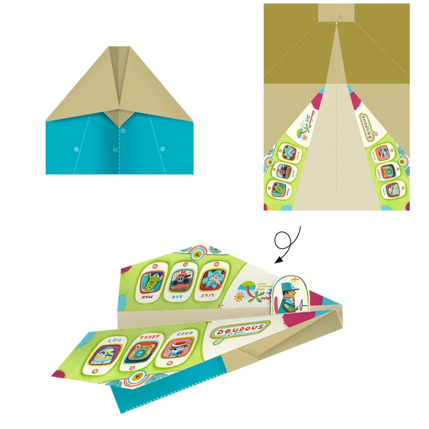 Papiroflexia Origami Aviones · DJECO