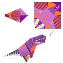 Papiroflexia Origami Dinosaurios · DJECO