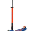Patinete Maxi Deluxe Plegable Neón LED · Azul/Naranja