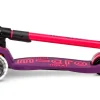 Patinete Maxi Deluxe Plegable Neón LED · Lila/Rosa